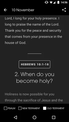 Bible in One Year android App screenshot 0